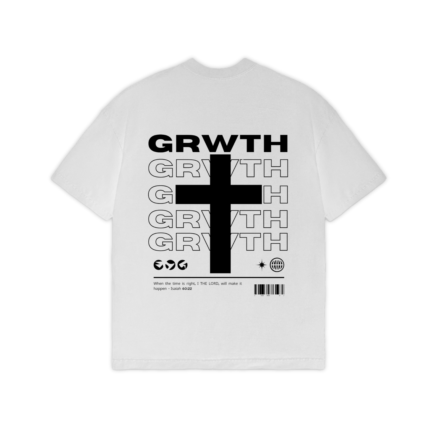 GRWTH Cross Oversized Tee